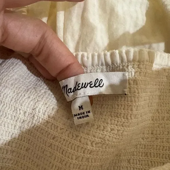 Madewell Petite Lucie Smocked Tiered Midi Dress size Medium - Picture 10 of 11